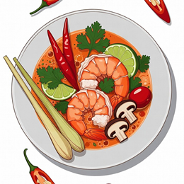 KREWETKI W SOSIE TOM YUM (220g)